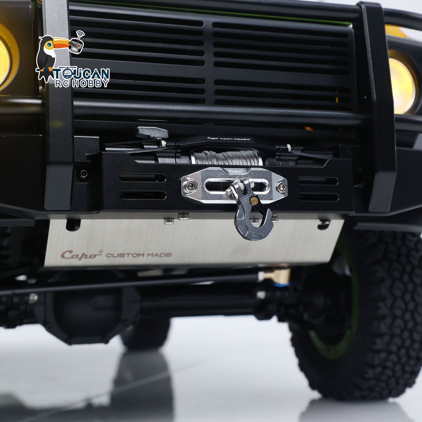 TOUCAN RC HOBBY In Stock CAPO W460 4X4 1/8 RC Off Road Car 2Speed RTR Crawler Axle Diff Lock Sound Light Winch AXE PLUS R3 ESC 540L KRAKEN 1400KV Motor