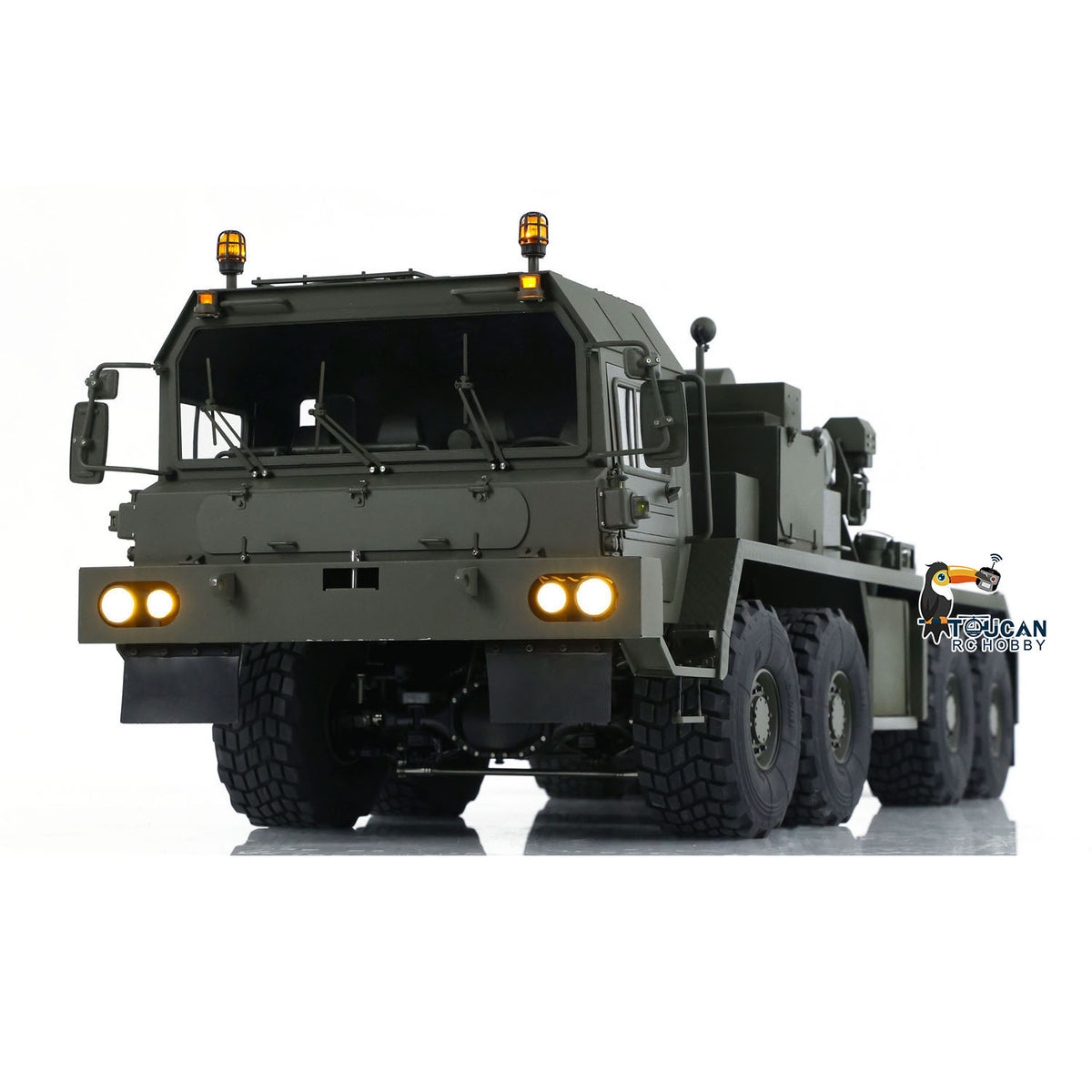 1/14 RC Sattelzugmaschine SLT56 8x8 Vollmetall Ferngesteuertes Militär Transportauto 3-Gang Getriebe Differentialsperre Achsen