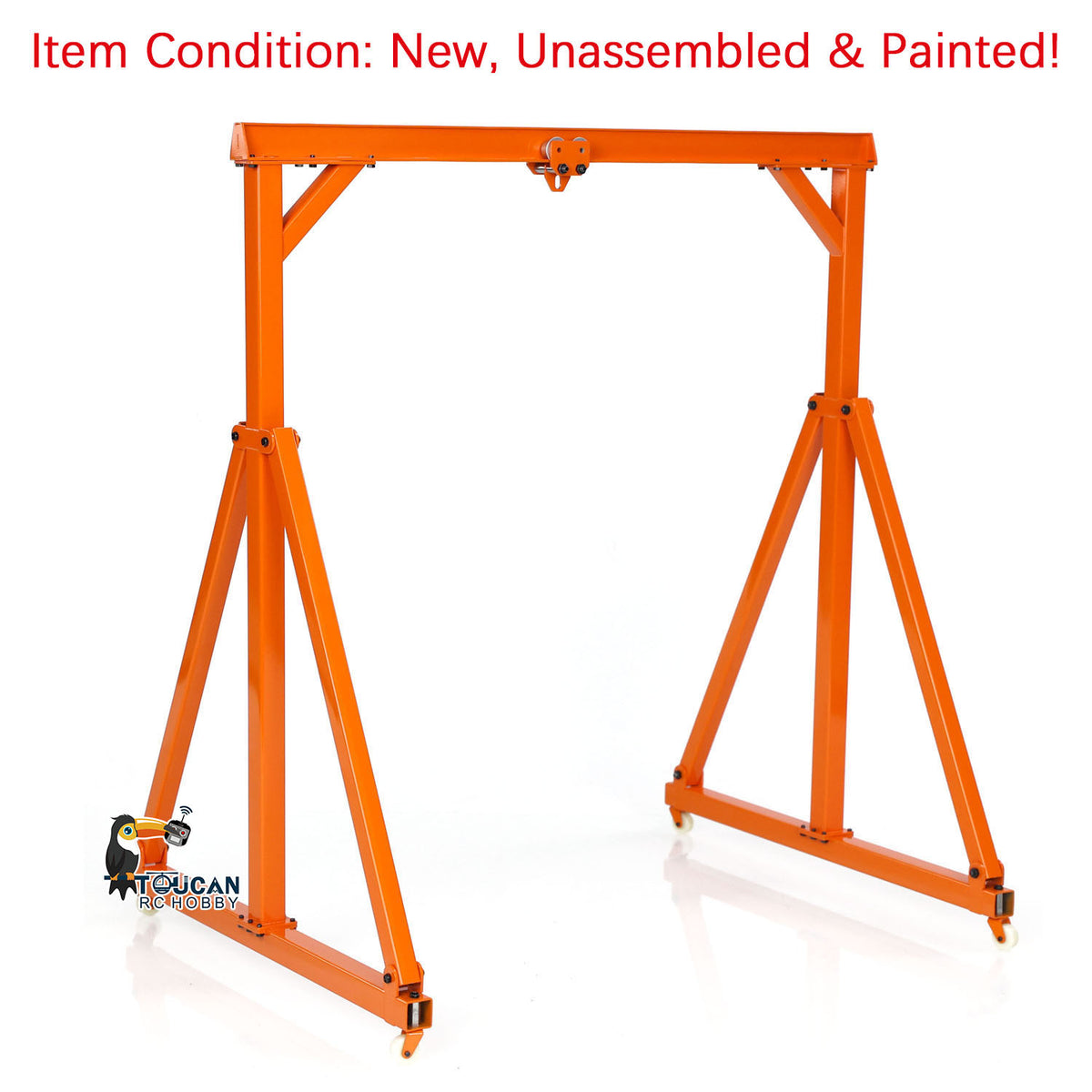 TOUCAN RC HOBBY JDM Metal Chain Block/Gantry Crane for 1/10 RC Crane Remote Control Heavy Load Lifting Vehicle DIY Model Designed