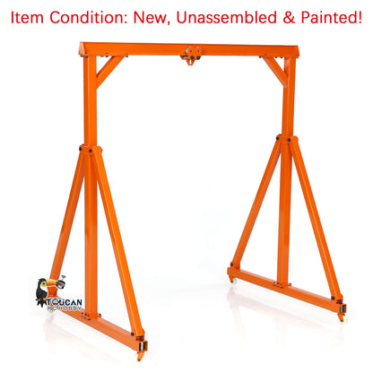 TOUCAN RC HOBBY JDM Metal Chain Block/Gantry Crane for 1/10 RC Crane Remote Control Heavy Load Lifting Vehicle DIY Model Designed