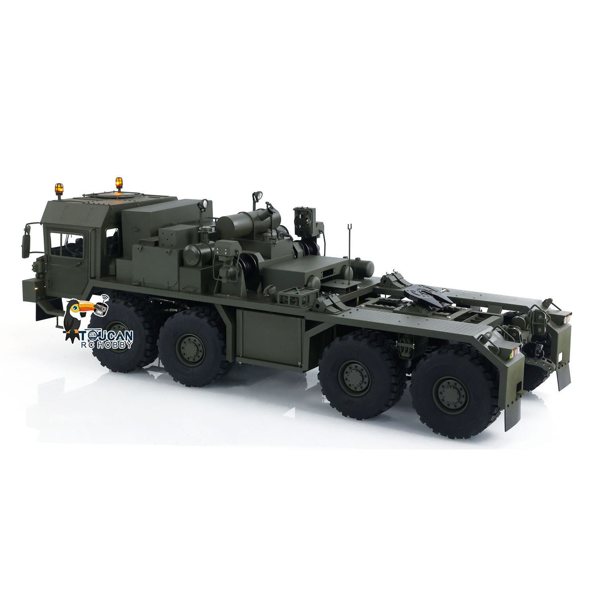 1/14 RC Sattelzugmaschine SLT56 8x8 Vollmetall Ferngesteuertes Militär Transportauto 3-Gang Getriebe Differentialsperre Achsen