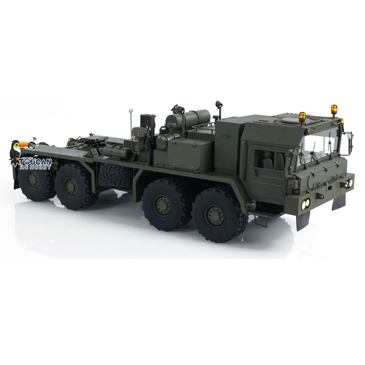 1/14 RC Sattelzugmaschine SLT56 8x8 Vollmetall Ferngesteuertes Militär Transportauto 3-Gang Getriebe Differentialsperre Achsen
