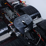 770S 1/14 6X6 RC Tractor Truck Liftable Rear Axle Wheel Hub Reduction Differential Locks Hobbywing ESC Flysky ST8 Light System