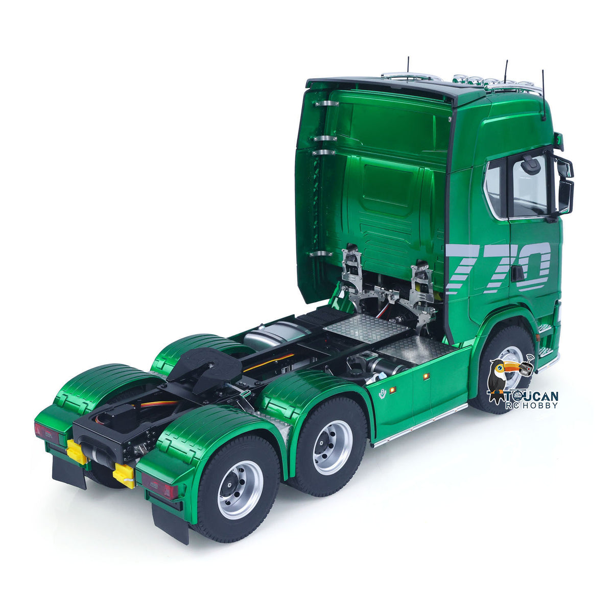 TOUCAN RC HOBBY Fast  Free Shipping 1/14 KABOLITE RC Tractor Truck SC 770S 100 6X6 2Speed Romote Control Vehicle Axle Locks Metal Chassis