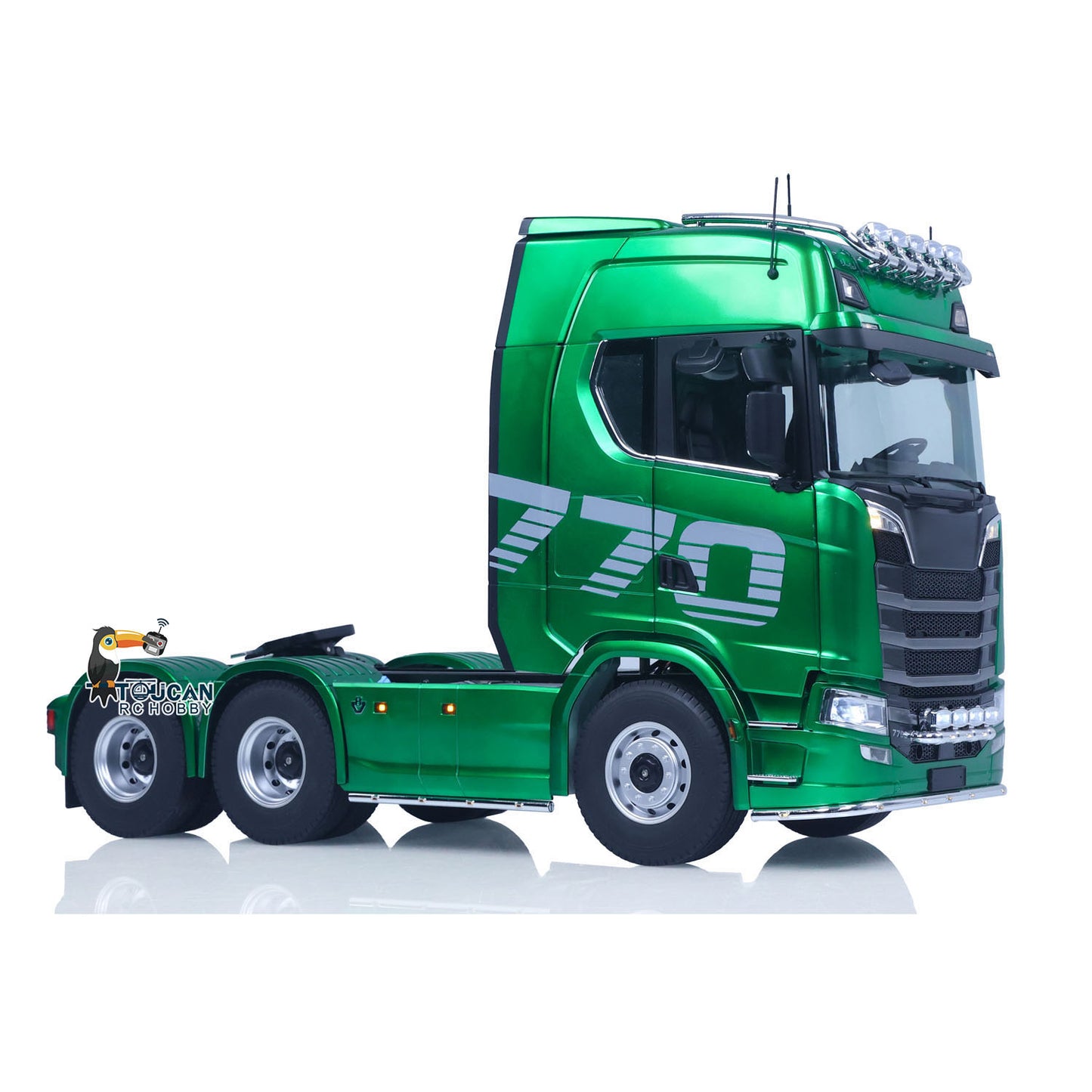 TOUCAN RC HOBBY Fast  Free Shipping 1/14 KABOLITE RC Tractor Truck SC 770S 100 6X6 2Speed Romote Control Vehicle Axle Locks Metal Chassis