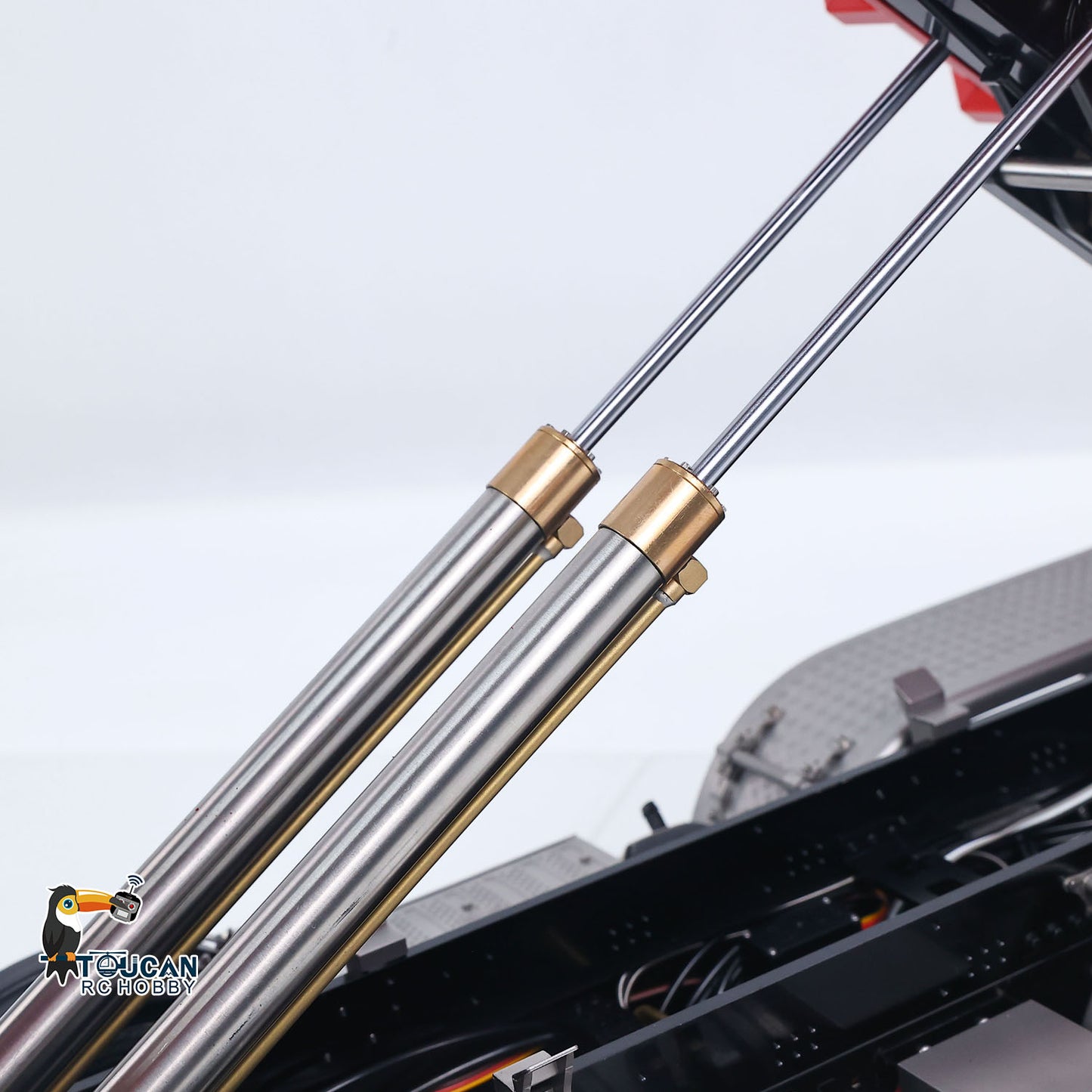 Toucanhobby G88 8*8 1/14 RC Hydraulic Roll On Off Dumper Construction Vehicle Differential Lock Axle 3Speed Transmission for Modeler