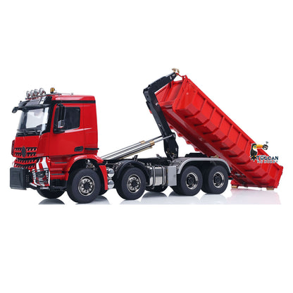 Toucanhobby G88 8*8 1/14 RC Hydraulic Roll On Off Dumper Construction Vehicle Differential Lock Axle 3Speed Transmission for Modeler
