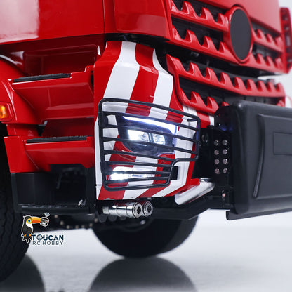 Toucanhobby G88 8*8 1/14 RC Hydraulic Roll On Off Dumper Construction Vehicle Differential Lock Axle 3Speed Transmission for Modeler
