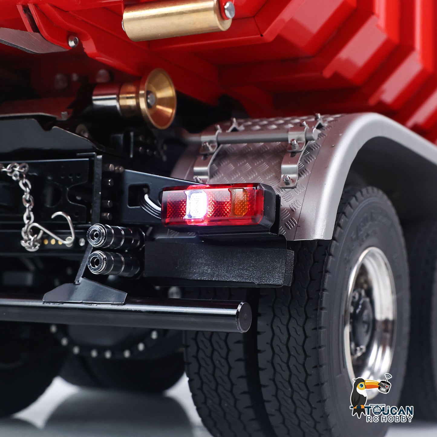 Toucanhobby G88 8*8 1/14 RC Hydraulic Roll On Off Dumper Construction Vehicle Differential Lock Axle 3Speed Transmission for Modeler