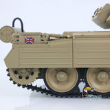 1/16 RC Kampfpanzer CoolBank Crusader MK III 2.4G Fernbedienung RTR Militärpanzermodell 360-Grad-Turm Drehbarer Rauch Ton Lichter