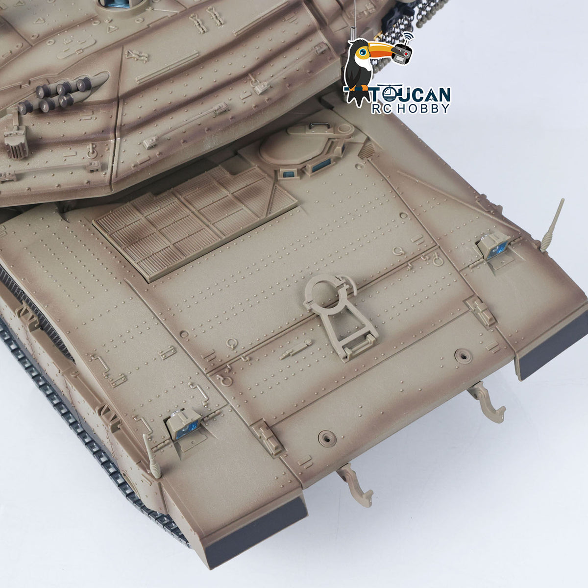 Heng Long 1/16 RC Battle Tank IDF Merkava MK IV 3958 Full Metal Chassis Road Wheels IR Barrel Recoil 360 Rotation Ready to Play