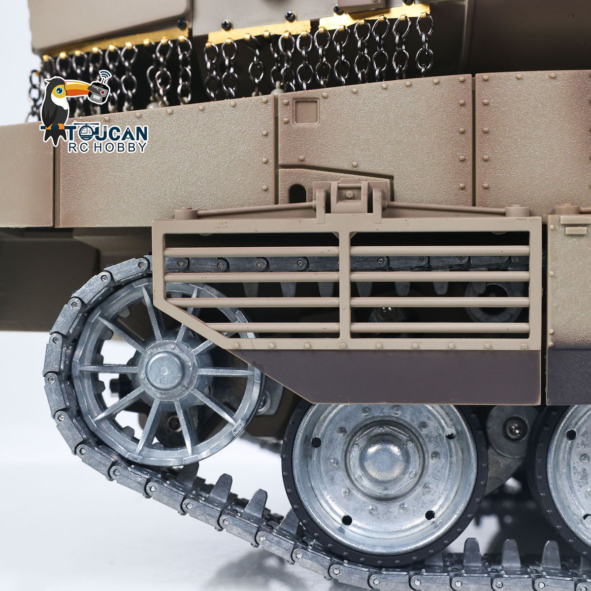 Heng Long 1/16 RC Battle Tank IDF Merkava MK IV 3958 Full Metal Chassis Road Wheels IR Barrel Recoil 360 Rotation Ready to Play