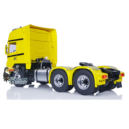 TOUCAN Lackiertes 6x6 Metallchassis RC Sattelzugmaschine 1/14 RTR Funkfernsteuerungsauto DIY Modell 2-Gang-Getriebe