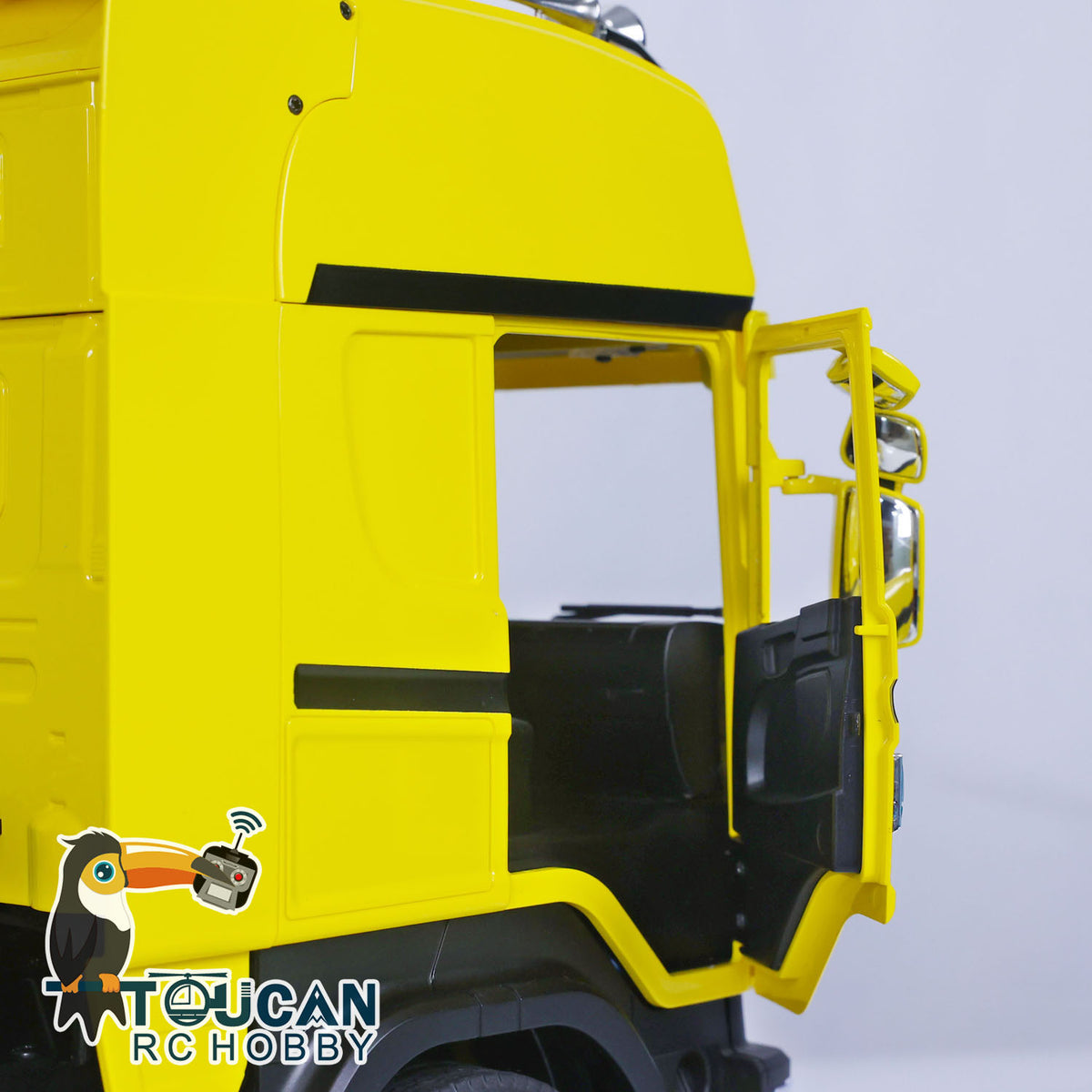 TOUCAN Lackiertes 6x6 Metallchassis RC Sattelzugmaschine 1/14 RTR Funkfernsteuerungsauto DIY Modell 2-Gang-Getriebe