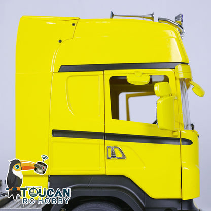 TOUCAN Lackiertes 6x6 Metallchassis RC Sattelzugmaschine 1/14 RTR Funkfernsteuerungsauto DIY Modell 2-Gang-Getriebe