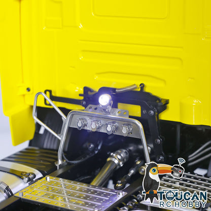 TOUCAN Lackiertes 6x6 Metallchassis RC Sattelzugmaschine 1/14 RTR Funkfernsteuerungsauto DIY Modell 2-Gang-Getriebe