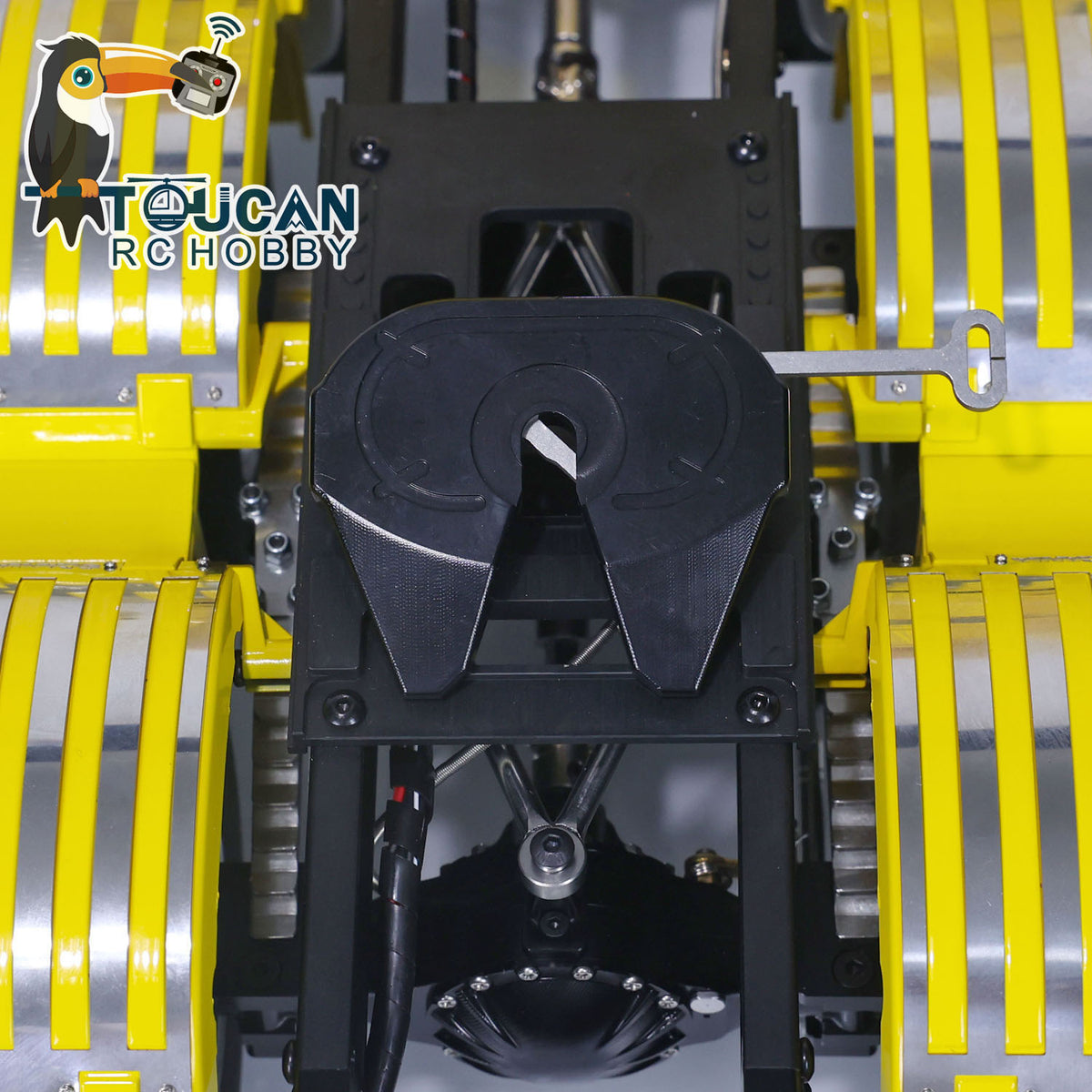 TOUCAN Lackiertes 6x6 Metallchassis RC Sattelzugmaschine 1/14 RTR Funkfernsteuerungsauto DIY Modell 2-Gang-Getriebe