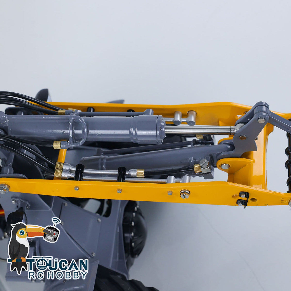 TOUCAN RC HOBBY LESU AOUE MCL8 1/14 Metal 4x4 Hydraulic RC Loader A0015 with 4CH Reversing Valve Light Sound System for Construction Model Hobbyists
