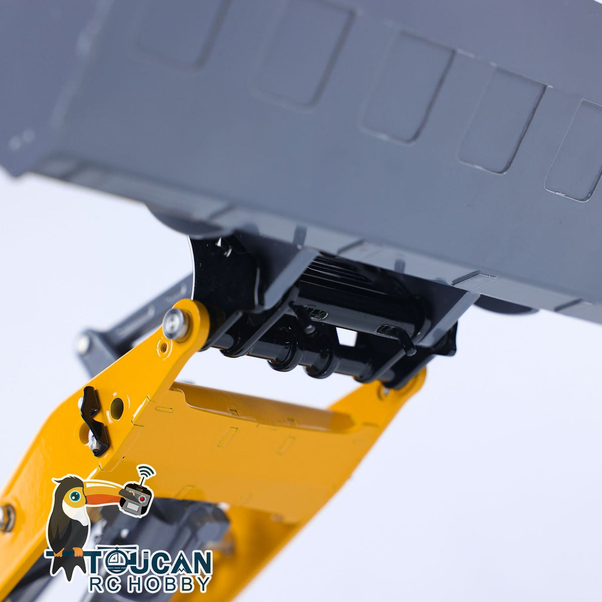 TOUCAN RC HOBBY LESU AOUE MCL8 1/14 Metal 4x4 Hydraulic RC Loader A0015 with 4CH Reversing Valve Light Sound System for Construction Model Hobbyists