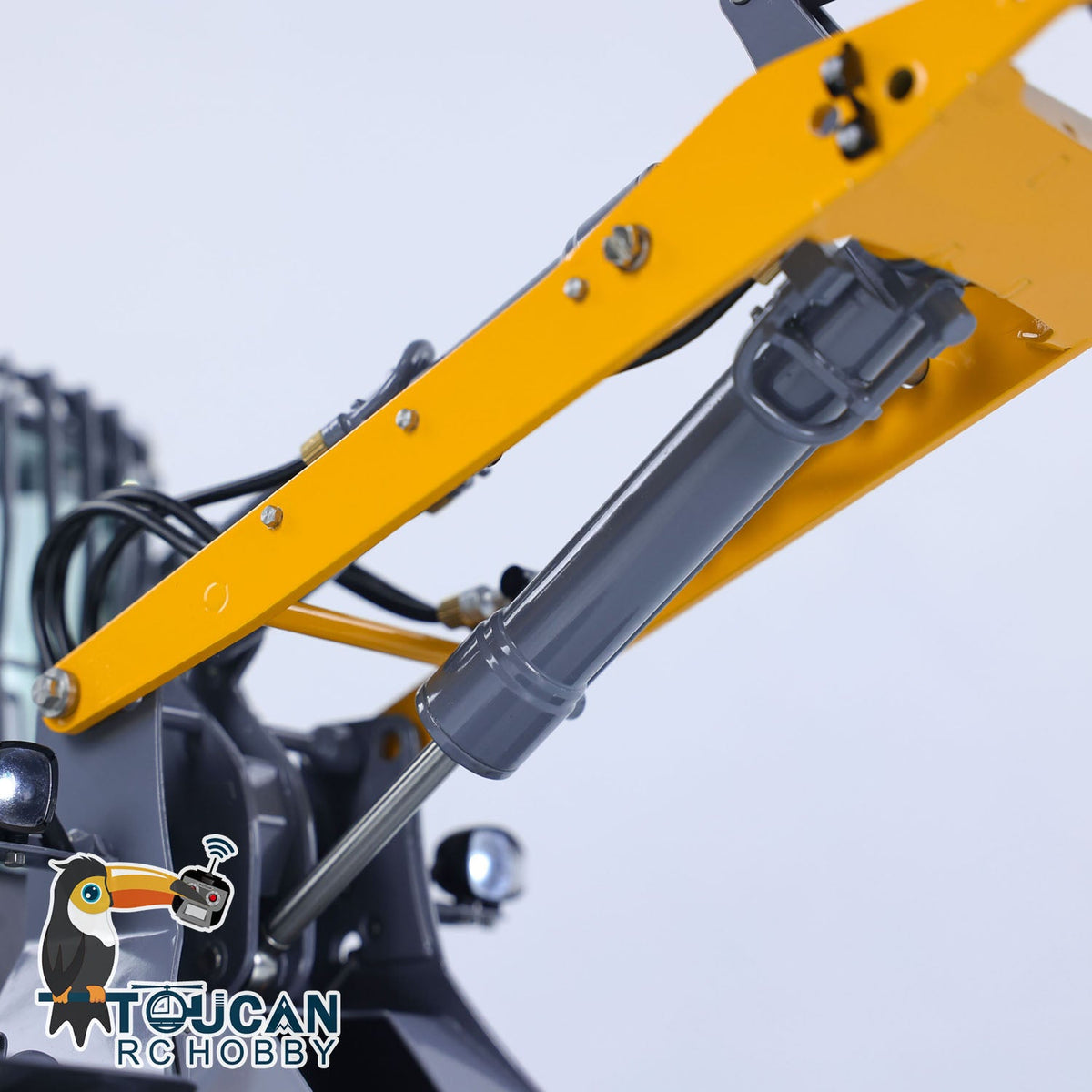 TOUCAN RC HOBBY LESU AOUE MCL8 1/14 Metal 4x4 Hydraulic RC Loader A0015 with 4CH Reversing Valve Light Sound System for Construction Model Hobbyists