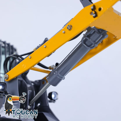 TOUCAN RC HOBBY LESU AOUE MCL8 1/14 Metal 4x4 Hydraulic RC Loader A0015 with 4CH Reversing Valve Light Sound System for Construction Model Hobbyists
