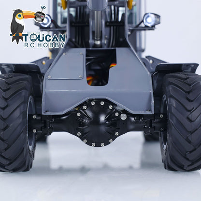 TOUCAN RC HOBBY LESU AOUE MCL8 1/14 Metal 4x4 Hydraulic RC Loader A0015 with 4CH Reversing Valve Light Sound System for Construction Model Hobbyists