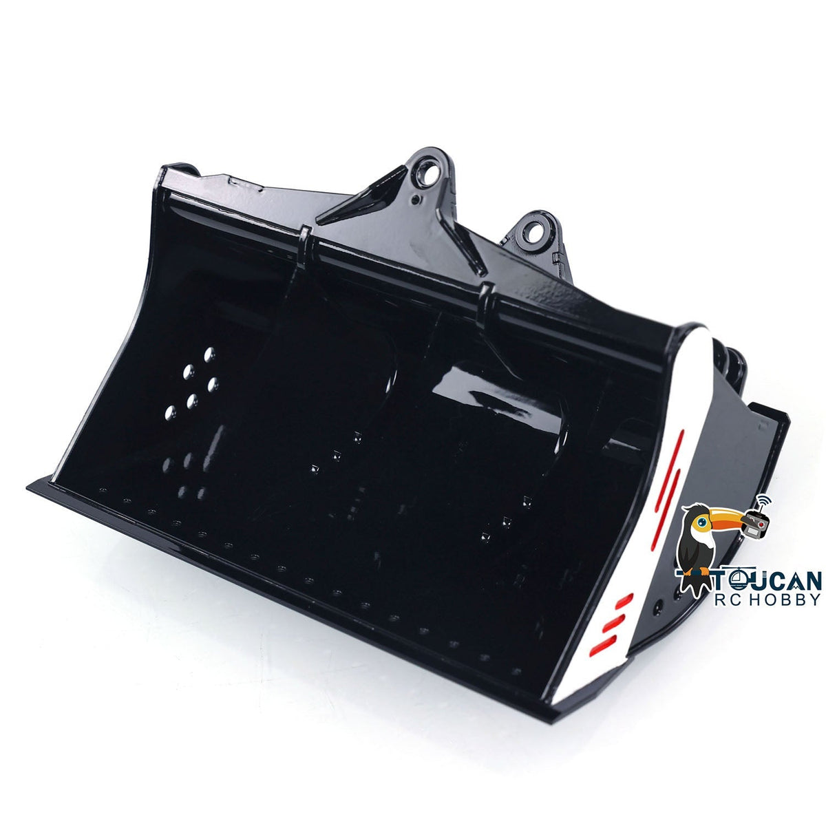 TOUCAN RC HOBBY LESU 1/14 RC Metal Hydraulic Aoue ET30H Wheeled Painted Excavator Heavy Ripper Hydraulic Crusher fork Bucket B