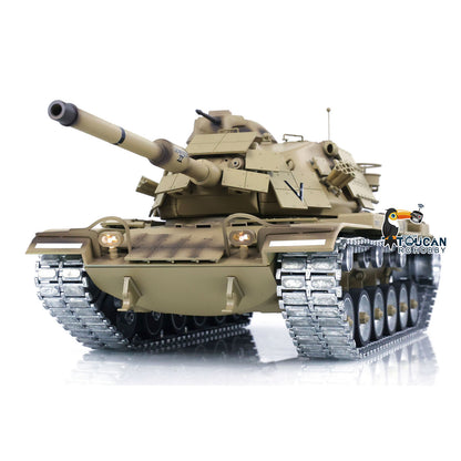 1/16 Tongde M60A1 ERA USA RC Infrarot- und BB-Kampfpanzer, lackiert und montiert, Funksteuerung, Militärmodell, Metallräder, elektrischer Panzerlauf, Rückstoß