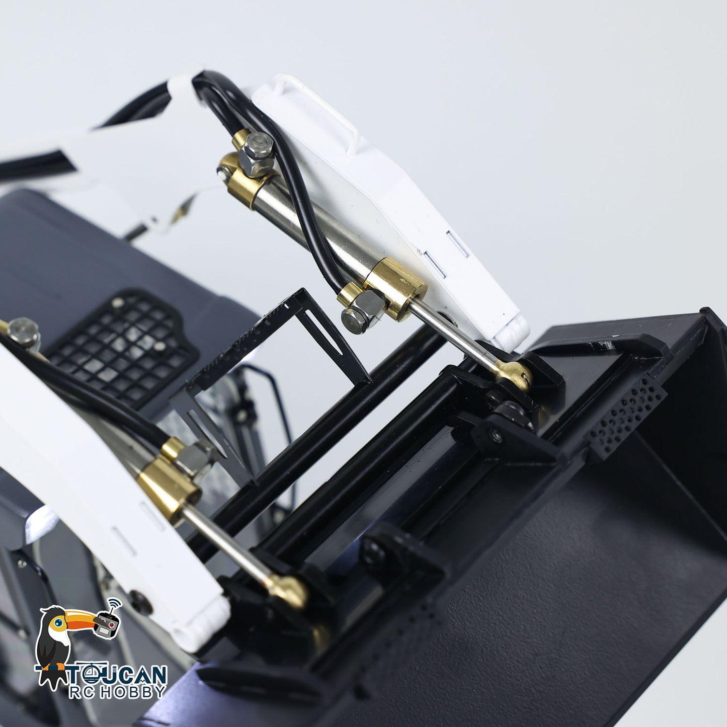 1/14 SM450 RC Hydraulischer Hochleistungs-Kompaktlader mit Fernbedienung, Radauto, montiert, lackiert, DIY-Modell, Ton, Licht