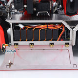 1/14 RC Truck Remote Control Tractor Truck 7-way Valves Hydraulic Crane 6x6 RC Lorry Car 3Speed Gearbox Axle Locks Light Sound System