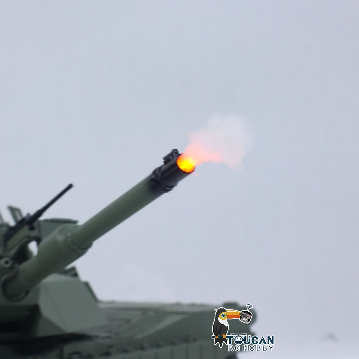 TOUCAN 1/16 Metal RC Tank M1A2 Abrams IR Dual Current Driving Gearbox Barrel Recoil Elevation 360 Turret Rotation Smoke RTR Electric Periscope
