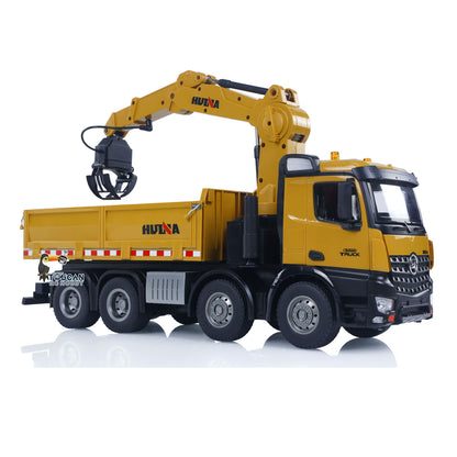 HUINA 1538 RC 1/14 Holzgreifer-LKW-Kipper-Modell Spielzeug 2,4G Radio 1200MAH Batterie Simulationsfahrzeug Hobbymodell Zusammengebaut