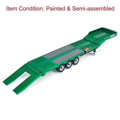 TOUCAN RC HOBBY Fast Free Shipping HUINA 1/18 Plastic Flatbed Semi Trailer 1502 for Radio Controlled Tractor Truck 1501 Electric Support Legs Battery No Light