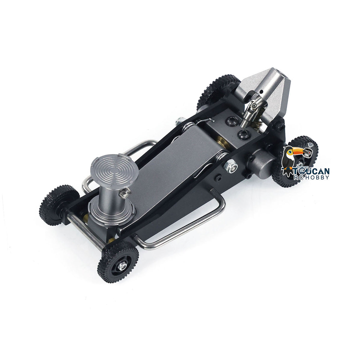 TOUCAN RC HOBBY JDM F150 1/10 Hydraulic Lifting Jack Tool/Metal Chassis RC Off-road Crawler Car ESC Servo Motor Radio System for Hobbyists