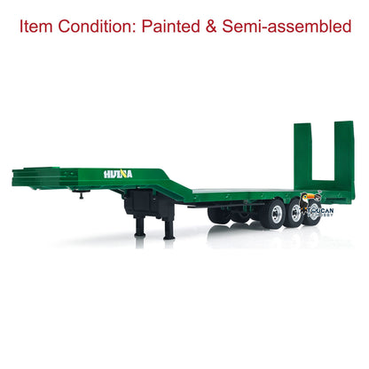 TOUCAN RC HOBBY Fast Free Shipping HUINA 1/18 Plastic Flatbed Semi Trailer 1502 for Radio Controlled Tractor Truck 1501 Electric Support Legs Battery No Light