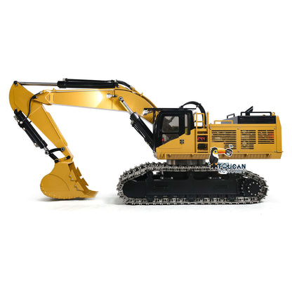 150KG 385CF 1/8 Hydraulischer RC-Bagger, Metallriese, ferngesteuertes Baufahrzeug, montiert, lackiertes Lichtsystem, Hydrauliksystem