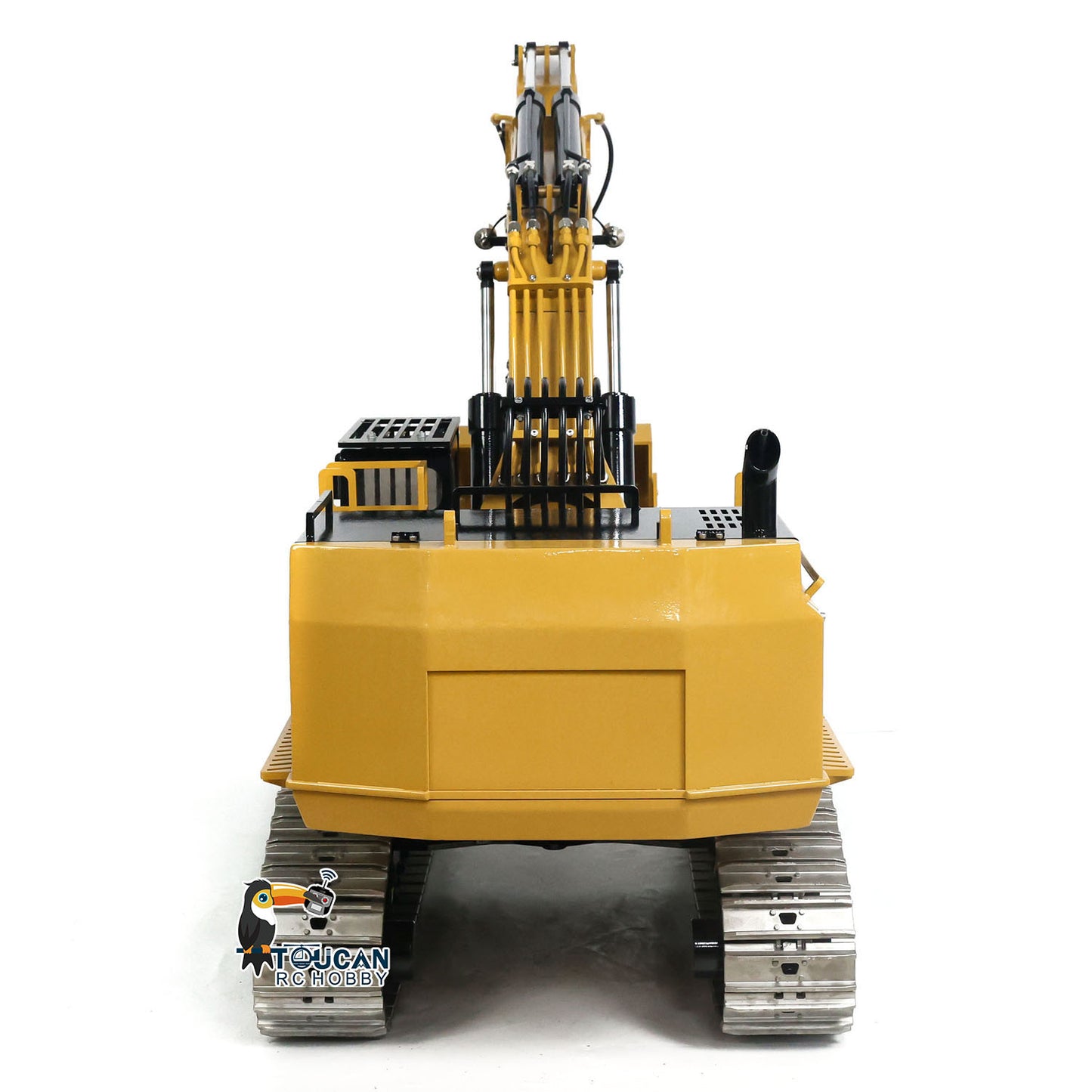 150KG 385CF 1/8 Hydraulischer RC-Bagger, Metallriese, ferngesteuertes Baufahrzeug, montiert, lackiertes Lichtsystem, Hydrauliksystem