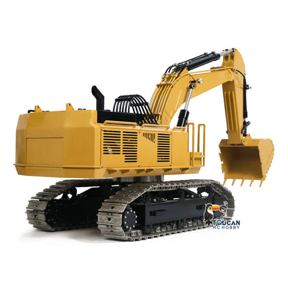150KG 385CF 1/8 Hydraulischer RC-Bagger, Metallriese, ferngesteuertes Baufahrzeug, montiert, lackiertes Lichtsystem, Hydrauliksystem