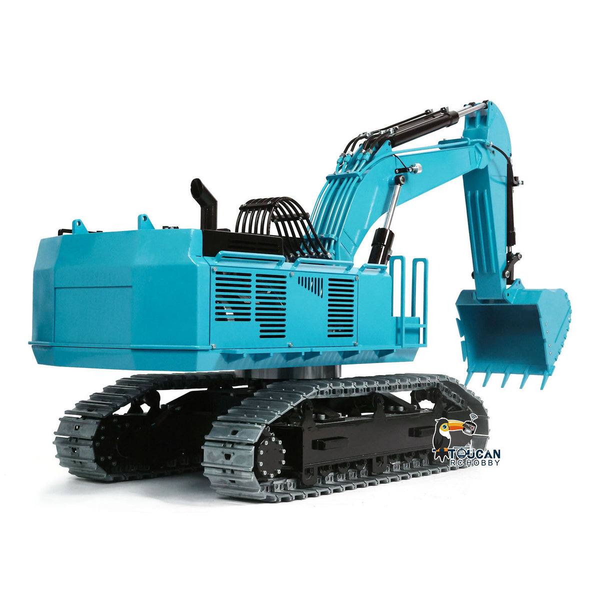 TOUCAN RC HOBBY 385CF 1/8 Hydraulic RC Excavator 150KG Heavy Duty Metal Digger PL18EV Lite FlySky i6S Radio Control Model