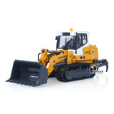 LR636 1/50 RC Tracked Loader Electric Lifting Radio Control Model Vehicle Metal Openable Bucket Tracks Ripper Soil Loosening Hook