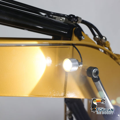 150KG 385CF 1/8 Hydraulischer RC-Bagger, Metallriese, ferngesteuertes Baufahrzeug, montiert, lackiertes Lichtsystem, Hydrauliksystem