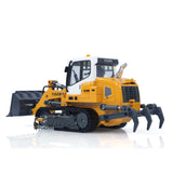 Fast Free Shipping LR636 1/50 RC Tracked Loader Electric Lifting Radio Control Model Vehicle Metal Openable Bucket Tracks Ripper Soil Loosening Hook