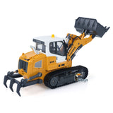 Fast Free Shipping LR636 1/50 RC Tracked Loader Electric Lifting Radio Control Model Vehicle Metal Openable Bucket Tracks Ripper Soil Loosening Hook