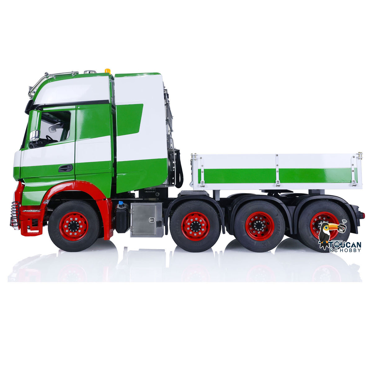 Metal RC RTR Tractor Truck TOUCAN RC HOBBY 1/14 Remote Control Car 8x8 Chassis Bucket Sound Light Smoke Unit 3Speed Gearbox