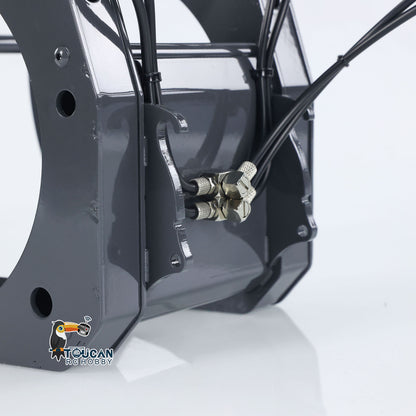 Metalleimer WoodGrabber Gabel für 1/14 580 XDRC RC Hydraulische Lader Auto Bau Fahrzeug Modell DIY WA580 Teil Zubehör 