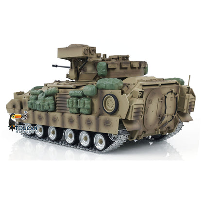 TD 1/16 Militär-RC-Panzer M2A2 Funkgesteuerte Panzer-Kampffahrzeuge Bradley Metallketten lackiert und montiert 44 * 20,8 * 20 cm