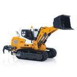 LR636 1/50 RC Tracked Loader Electric Lifting Radio Control Model Vehicle Metal Openable Bucket Tracks Ripper Soil Loosening Hook