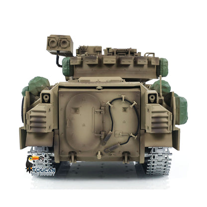 TD 1/16 Militär-RC-Panzer M2A2 Funkgesteuerte Panzer-Kampffahrzeuge Bradley Metallketten lackiert und montiert 44 * 20,8 * 20 cm