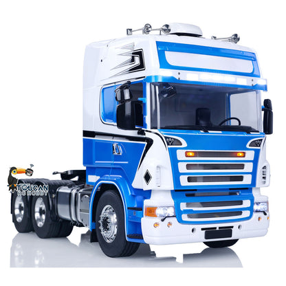 TOUCAN RC HOBBY Painted 1/14 RC Tractor Truck Assembled 6x6 Metal Chassis RTR Remote Control Car DIY Models Lights Sounds