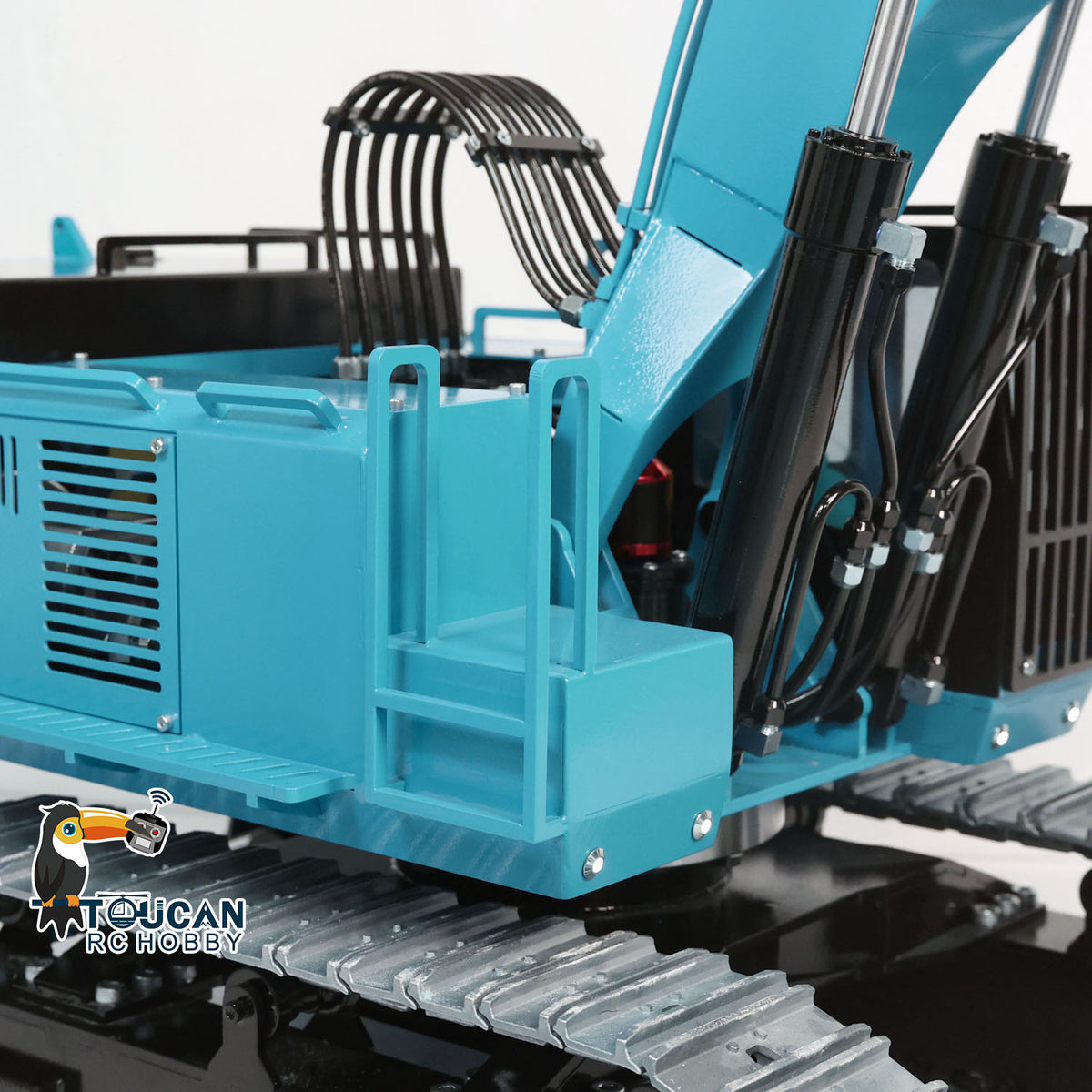 TOUCAN RC HOBBY 1/8 Hydraulic RC Tracked Digger 385CF Remote Control Metal Excavator 150KG Model 4250 Motor Light System